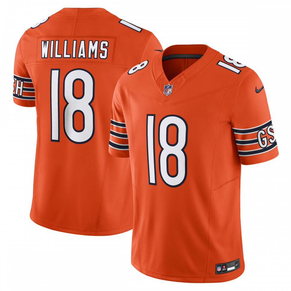 Caleb Williams Chicago Bears Nike Vapor F.U.S.E. Limited Jersey - Orange-Profan Arena